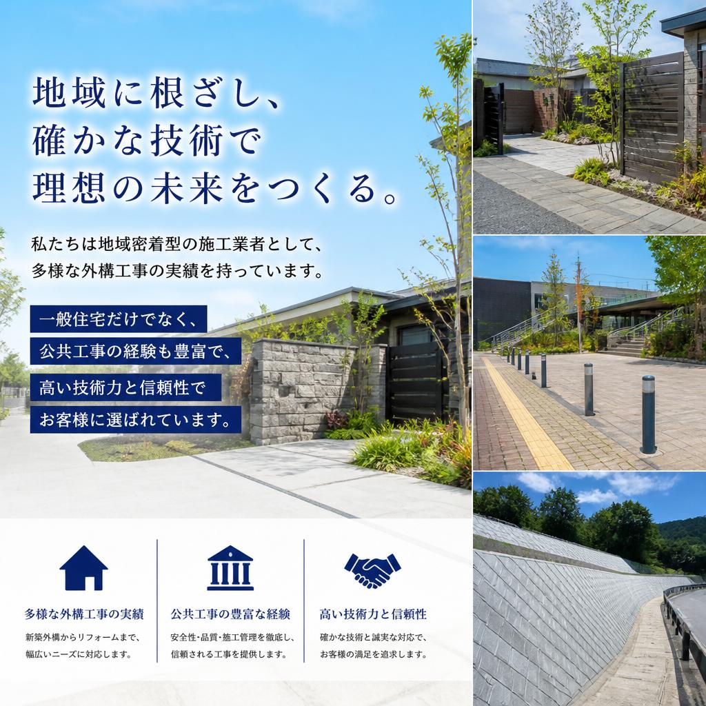 実績豊富な信頼の施工業者